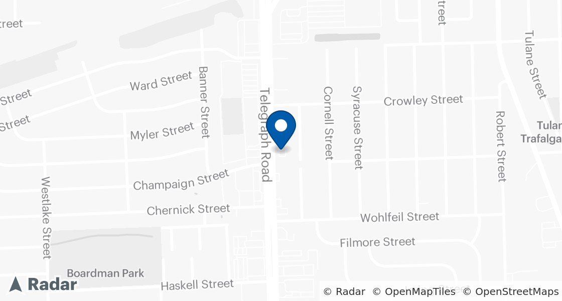 Map of Dairy Queen Location:: 8115 Telegraph Road, Taylor, MI, 48180